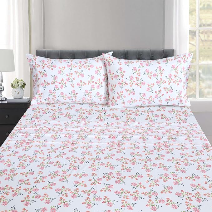 RUVANTI 100% Cotton Sheets – Twin Size Percale Bedding, Cooling & Breathable - Image 9