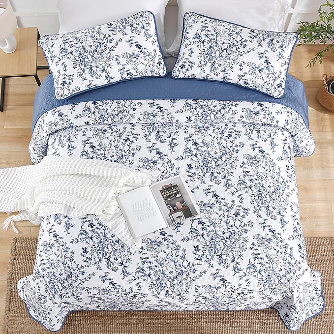 WONGS BEDDING Quilt Queen Size, Botanical Quilts - Image 8
