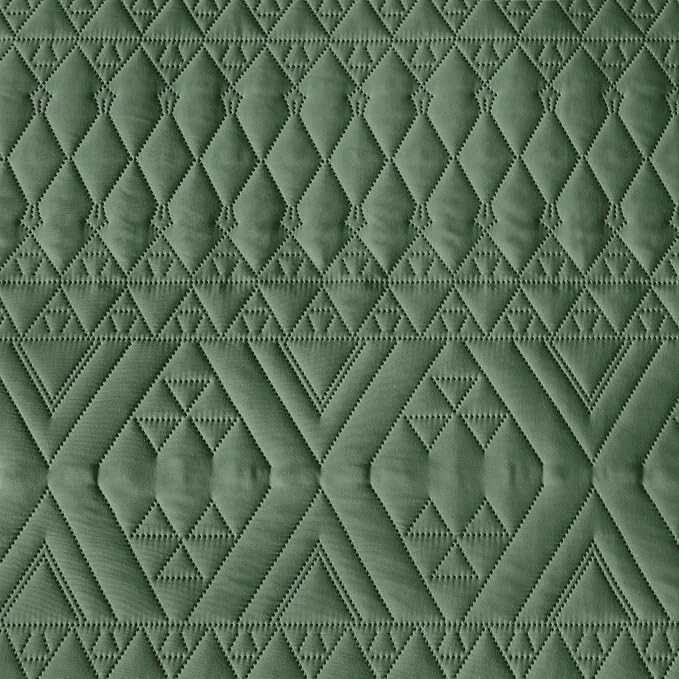 akkialla Twin Size Quilt Bedding Set, Modern Style Geoetric Pattern Coverlet Set - Image 8