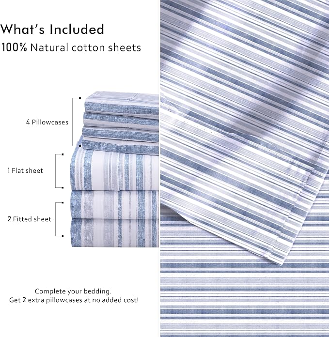 RUVANTI 7 Pcs Cotton Sheets - Image 4