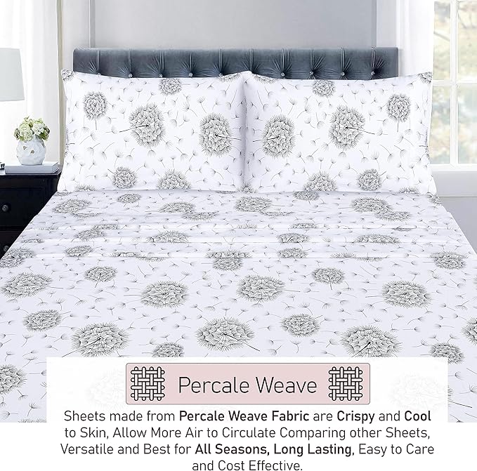 RUVANTI 100% Cotton Sheets – Twin XL Size Percale Bedding, Cooling & Breathable - Image 4