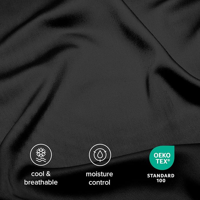 Bare Home 100% Rayon Made from Bamboo Luxury Queen Size Set of 2 Cooling - Image 4