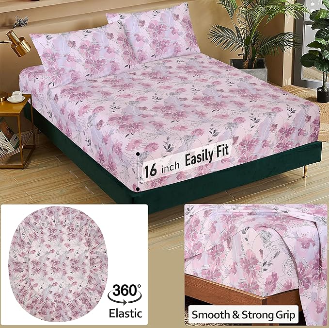 RUVANTI 100% Cotton Sheets – Twin Size Percale Bedding, Cooling & Breathable - Image 5