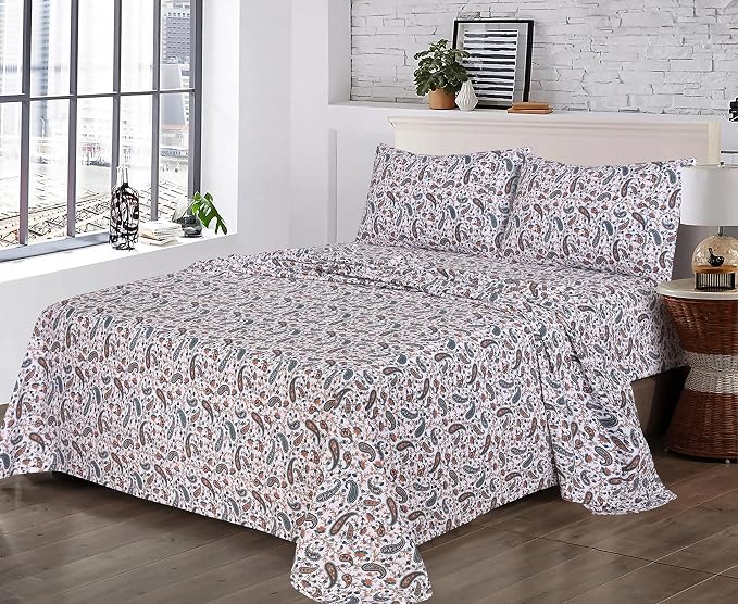 RUVANTI 100% Cotton Sheets – Full Size Percale Bedding, Cooling & Breathable - Image 8