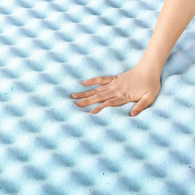 Best Price Mattress 2 Inch Egg Crate Memory Foam, Cooling Gel Infusion - Image 5