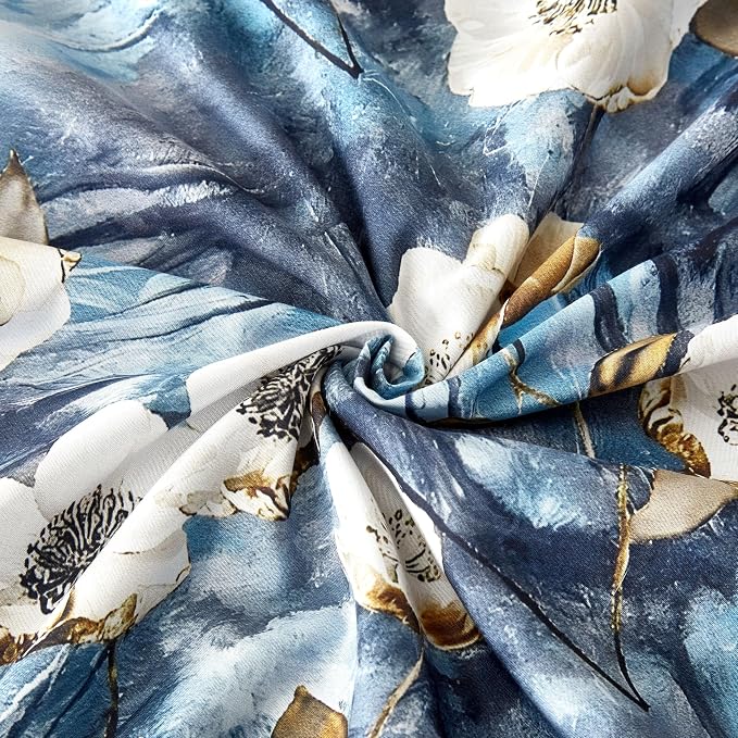 Cupocupa Duvet Cover Full Size Set Boho Floral Pattern Full Duvet Cover Set - Image 8